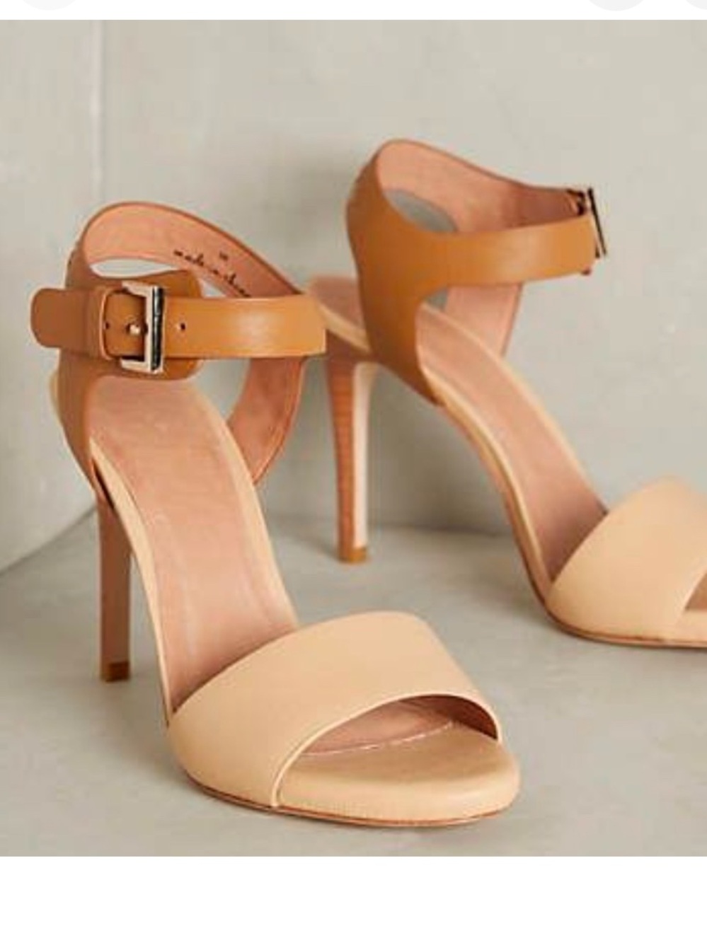 Joie Elery Two-Tone Ankle-Strap Heels